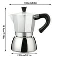 thumbnail image 3 of GUANGHONG Cafetière Cafevello Pot Cafetello Cafetière Cafevello en Acier Inoxydable Cafetello Pot Cafetière en Acier Inoxydable Cafetière en Acrylique Ensemble, 3 of 3