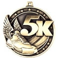 thumbnail image 2 of 5K Medals, 2" Gold Diecast 5K Medal Award 5 Pack, 2 of 2