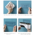 thumbnail image 4 of O2frepak Hair Dryer Holder Wall Mounted Punch-free blower Storage Rack Home Bathroom Toilet Bedroom Shower Toiletries Tray Shelf, 4 of 4