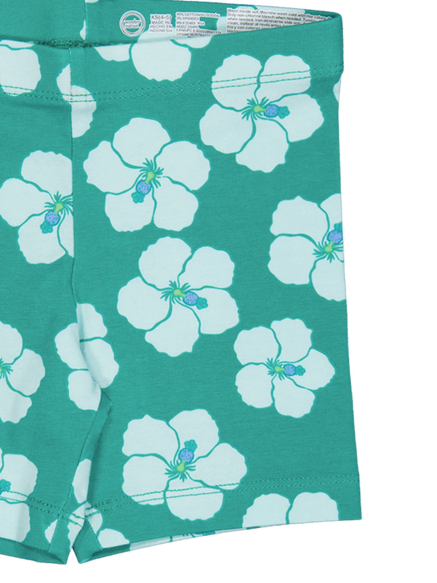 Wonder Nation Girls Bike Short, 2-Pack, Sizes 4-18 & Plus