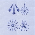 thumbnail image 1 of Ahgly Company Machine Washable Indoor Square Transitional Lavender Blue Area Rugs, 4' Square, 1 of 7