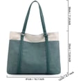 thumbnail image 6 of JUYGO Shoulder Bag for Women Large Capacity Handbag Casual Tote Bag Laptop Satchel Canvas Purse, 6 of 7
