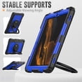 thumbnail image 5 of for Samsung Galaxy Tab S8+ Plus/S7 FE/S7+ Plus Case 12.4 inch, 360 Rotating Shockproof Cover with Stand, Handle, Shoulder Strap (SM-X800/T730/T970), Dark Blue Panel, 5 of 7