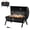 Charcoal grill, variant on Walchoice Tabletop Charcoal Grill with Thermometer & Chimney, Small Portable Barbecue Grill for Outdoor Cooking Camping Picnic Backyard Beach - Black