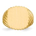 thumbnail image 4 of 14k Yellow Gold 18.0x16.5mm Mens Signet Ring Man   For Dad Mens  For Him, 4 of 9