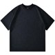 thumbnail image 4 of Blusas y camisas de manga corta y cuello redondo para hombre, blusas casuales de color liso brillante para hombre, blusas de manga corta y cuello redondo para hombre., 4 of 7