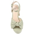 thumbnail image 5 of Journee Womens Zenni Bow Detail Platform Dress Sandals, 5 of 10