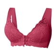thumbnail image 4 of KONDYS Wireless Lace Push Up Front Closure Bra With Non Removable Pads For Everyday Comfort And Style Sexy Cozy Elastic Women's Bra, 4 of 5