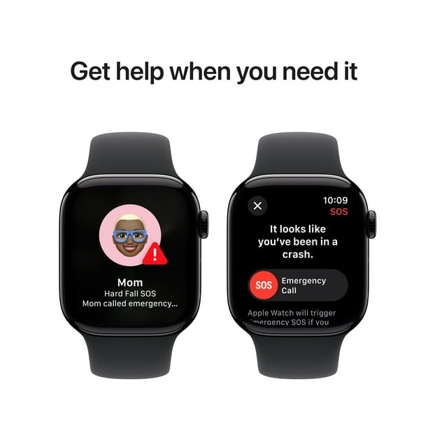 Apple Watch Series 10 GPS 42mm Jet Black Aluminium Case with Black
