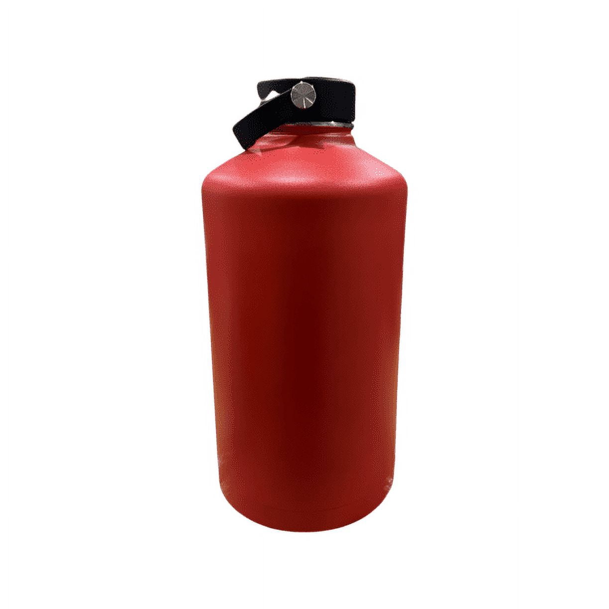 1 Gallon Red Polerce Vacuum Insulated Bottle with 3 Lids - Stainless Steel Double Wall Thermally Insulated Flask - 128 oz