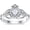 Moissanite, variant on 10K 14K 18K Gold Celtic Knot Gemstone Claddagh Ring for Women Irish Heart Birthstone Claddagh Ring Promise Ring for Her Wife