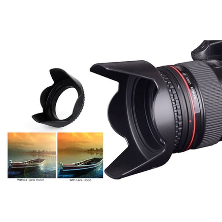 Pro Hard Lens Hood with Collar Clamp for Nikon Z7 Z6 Z-7 Z-6 (72mm Compatible)