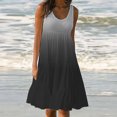 thumbnail image 4 of TopLLC Robe d'Été pour Femmes Mode Grande Taille Robe Décontractée Imprimé Dégradé Sans Manches Robe de Soirée Décontractée Robe Midi de Plage Robe d'Invité de Mariage, 4 of 5