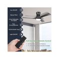 thumbnail image 3 of 52 Inch Flush Mount Ceiling Fan With LED Light-Black, 3 of 5