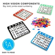 Royal Bingo Supplies Jumbo Bingo Game with 100 Bingo Cards, 500 Bingo Chips and 9'' Drum