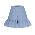 thumbnail image 6 of Bzhegqhd Women's Summer Solid Color High Waisted Shorts with Floral Pleated Hem Casual Shorts, 6 of 8
