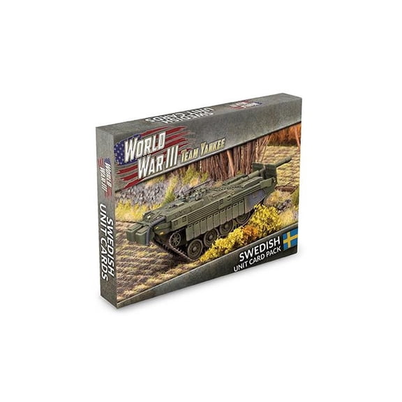 World War III Team Yankee: Swedish Unit Card Pack (26 Unit Cards)