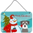 thumbnail image 3 of Carolines Treasures BB1879DS812 Snowman With Silver Gray Poodle Wall and Door Hanging Prints, 3 of 7