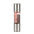 thumbnail image 2 of ReTeiv Salt and Pepper Grinder - 2 in 1 Manual Stainless Steel Salt Pepper Mill Herb Spice Grinder Shakers Refillable with Adjustable Coarseness Ceramic Rotor and Dual Clear Acrylic Chamber, 2 of 5