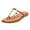 Brown, variant on FSJ Women Comfort Open Toe Flat Sandals Slip on Flip-flops Without Heel Metal Buckle Lightweight Chic Outdoor Slippers Fuchsia Size 6