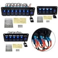 thumbnail image 2 of SPRING Waterproof 5 6 8 Gang Rocker Switch Panel LED Light For Car Marine Boat 12V 24V 5 Gang, 2 of 8
