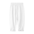 thumbnail image 4 of Cethrio Girls Cotton Sweatpants, Loose Athletic Casual Elastic Waist Jogger Pants White Size 10-12, 4 of 6