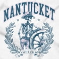 thumbnail image 2 of Nantucket Yacht Club Skeleton Captain Hoodie Sweatshirt Women Men Brisco Brands S, 2 of 5