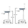 thumbnail image 3 of Luxor Vital Power Healthcare Workstation Cart, Freestanding, 3 of 9