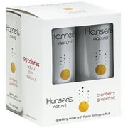 Hansen's Sparkling Water Cranberry Grapefruit 4 pack, 10.5 oz. (Pack of 6)