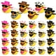 thumbnail image 1 of 24 juegos de patos de goma de vaquero disco con bufanda, sombrero y gafas de sol, mini juguetes de pato de baño para cumpleaños, fiesta de natación, regalo, decoraciones, 1 of 5
