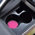 thumbnail image 4 of 2 Pack Car Water Cup Mat Fashion Honeycomb Solid Color Heat Insulation Non-Slip Durable Soft Rubber Waterproof Easy Install Universal for Car Interior Cup Holder Stable Placement Accessories, 4 of 5