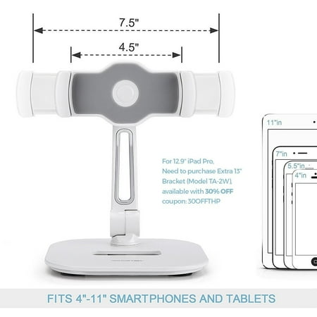 AboveTEK - Desktop Phone/Tablet Stand - White