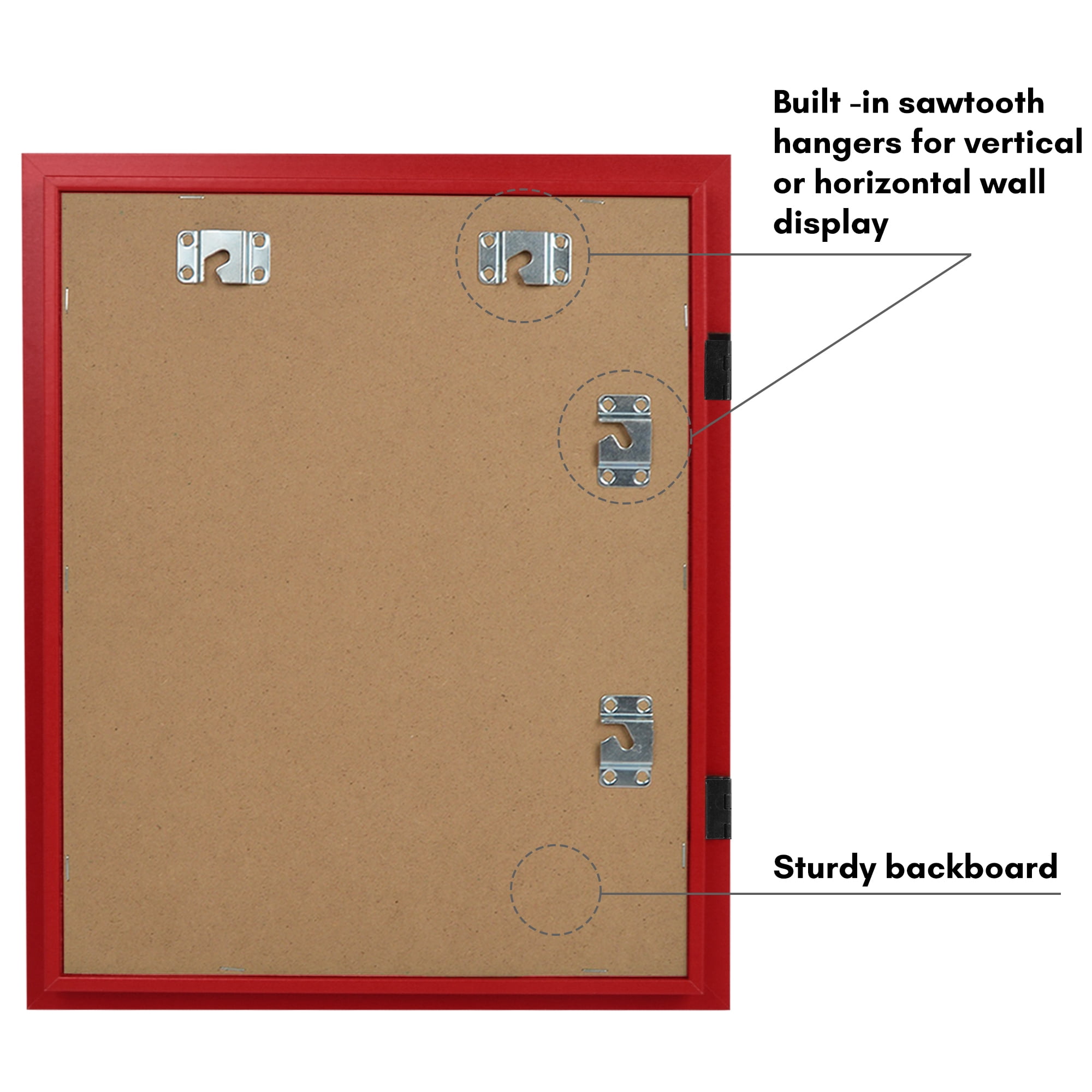 Americanflat 10x12.5 Kids Art Frame with 8.5x11 Mat - 8.5x11 Letter Size Display with Mat or 10x12.5 Without Mat