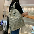 thumbnail image 3 of Fashion Ladies Trend Wild Color Zipper Large Capacity Backpack Student Bag, 3 of 6
