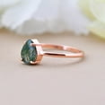 thumbnail image 3 of Lakshay enterprise Nature Inspired 0.50 Carat Natural Green Moss Agate Solitaire Engagement Ring - Forest Ring - 18K Rose Gold Over Silver, 3 of 4
