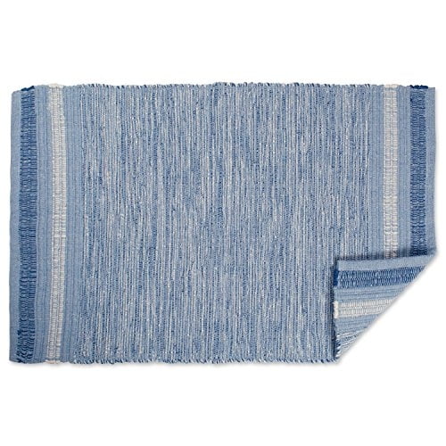 DII Hilo reciclado Variegado Alfombra de 2x3 pies, Blue Varigated DII Ver descripción