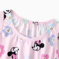 thumbnail image 4 of Disney Girls Rompers Minnie Mouse Graphic Jumpsuits Flower Floral Summer Cute Pink Outfits Kids 6-7Y, 4 of 9