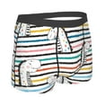 thumbnail image 3 of Balery Cartoon Dinosaurs Men's Boxer Briefs, Soft and Breathable Cotton Underwear with nylon Waistband-Small, 3 of 9