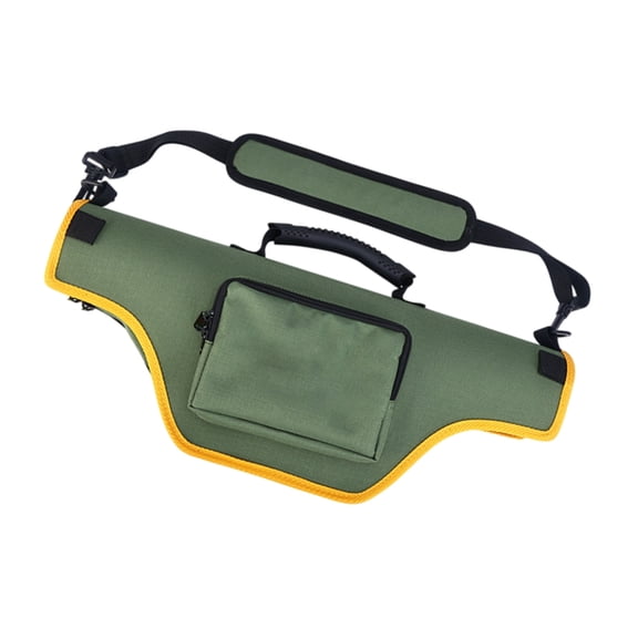 Hard Case Bag With Sided Pocket For Multiple Section Fishing Rod And Telescopic Lures Fishing Rod Carriers