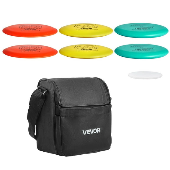 Disc Golf Set, 6-Piece Beginners Set with Putter, Mid-Range & Driver Discs, Includes Mini Marker Disc and Carry Backpack, for Outdoor, Backyard, Lawn, Beach & Park Games