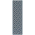 thumbnail image 6 of SAFAVIEH Courtyard Cori Bordered Indoor/Outdoor Runner Rug, Navy/Light Beige, 2'3" x 10', 6 of 10