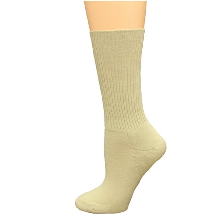 

Carolina Ultimate Diabetic Non-Binding Tube Crew Socks 2 Pair Khaki Women s 6-9