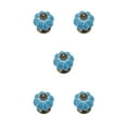thumbnail image 3 of Langgg Céramique Boutons de Porte de Citrouille Armoire Tirer Poignée Rétro Décoratif Poignée Salon Réparation Quincaillerie Bleu 5Set, 3 of 6
