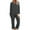 Dark Gray, variant on pstuiky Pajamas for Women Set, Womens Pajamas Set Solid Color Round Neck Long Sleeve Top Elastic Waist Trousers Two Sets of Large Size Home Wear Leisure Black XXL