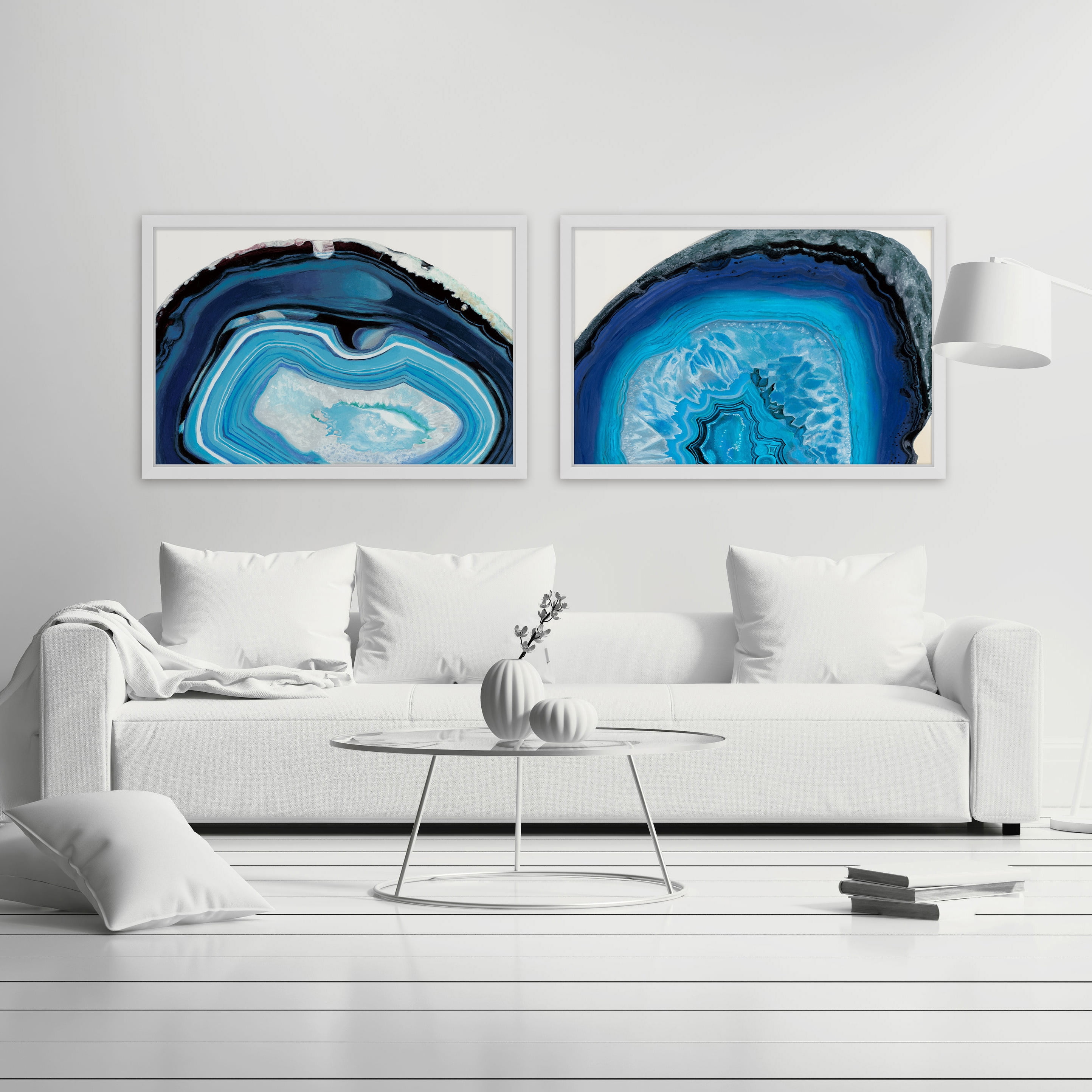 Marmont Hill Inc Blue Pools Diptych - Multi