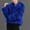 Blue, variant on Olyvenn Women's Faux Fur Coat Winter Long Sleeve Cropped Jacket Open Front Fuzzy Fluffy Furry Cardigan Short Coat Outwear Black L