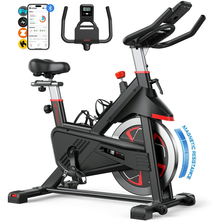 最大10%OFFクーポン MERACH Exercise Bike Magnetic Indoor Cycling Bike with その他