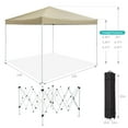 thumbnail image 4 of Canopy Tent,10 x 10 FT Outdoor Pop Up Canopy Tent,Party Tent with Mosquito Netting,Height Adjustable Sun Shade,Portable Gazebo Shelter with Roller Bag for Parties,Camping,Events, 4 of 6