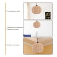 thumbnail image 4 of STRANDCHIC 1Set Cotton Rope Hand Woven Lampshade for Simple Style in Bedroom and Living Room, 4 of 5