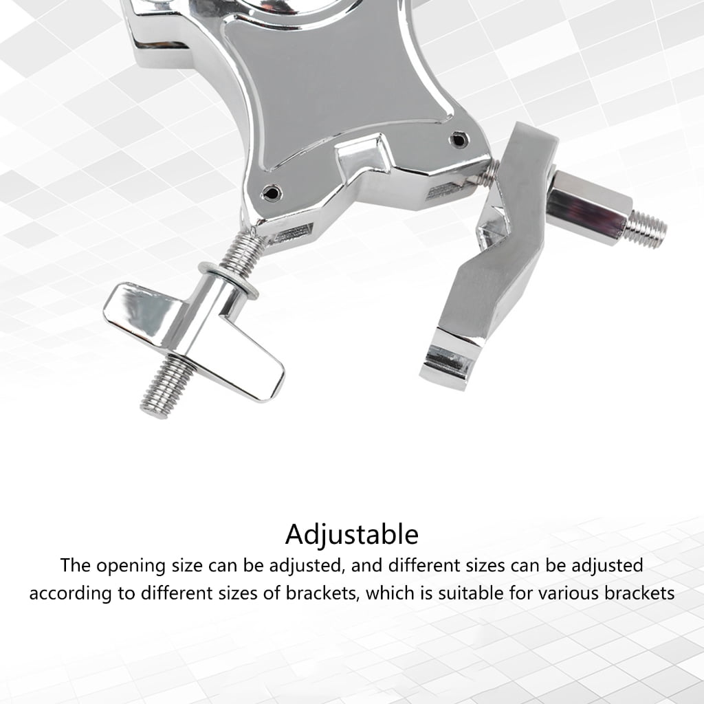Yokua Single L Rod Mount Clamp Mounting Bracket Zinc Alloy Drum Parts Extension Clip